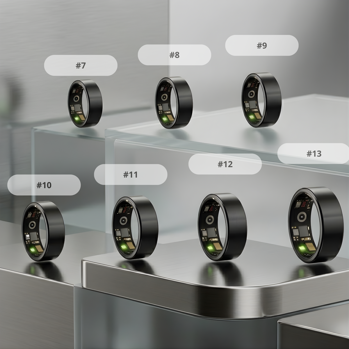 Smart Health & Fitness Ring | Heart Rate, Blood Pressure & Sleep Tracking | IP68 + 5ATM